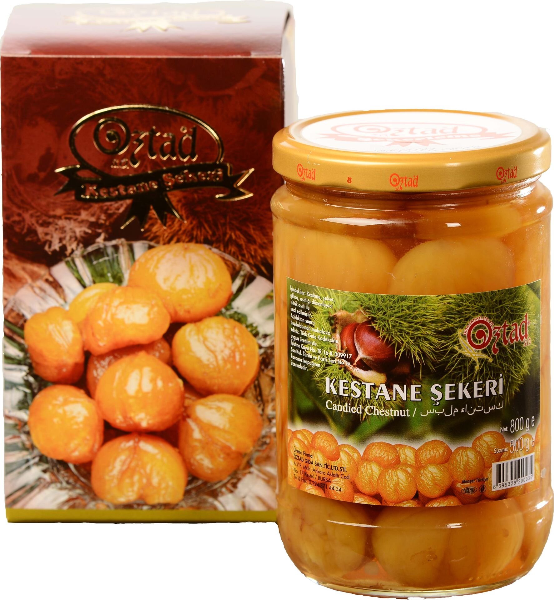 800 g KAVANOZ KESTANE ŞEKERİ